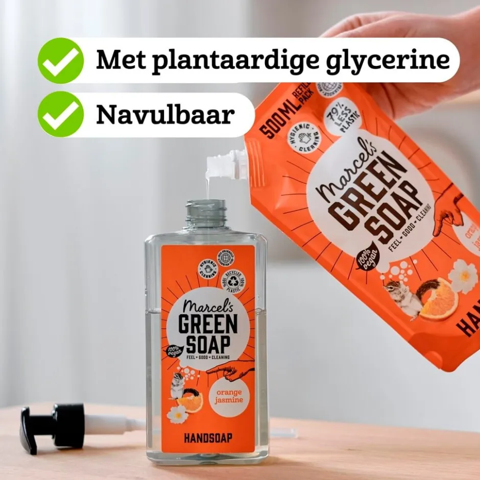 Marcel's Green Soap Orange & Jasmine Handzeep< Handzeep