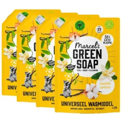 Marcel's Green Soap Vanille & Katoen Universeel Wasmiddel Navulling< Wasmiddel