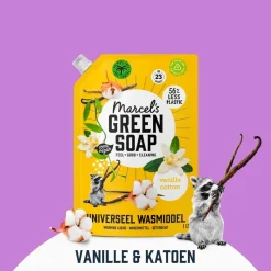 Marcel's Green Soap Vanille & Katoen Universeel Wasmiddel Navulling< Wasmiddel