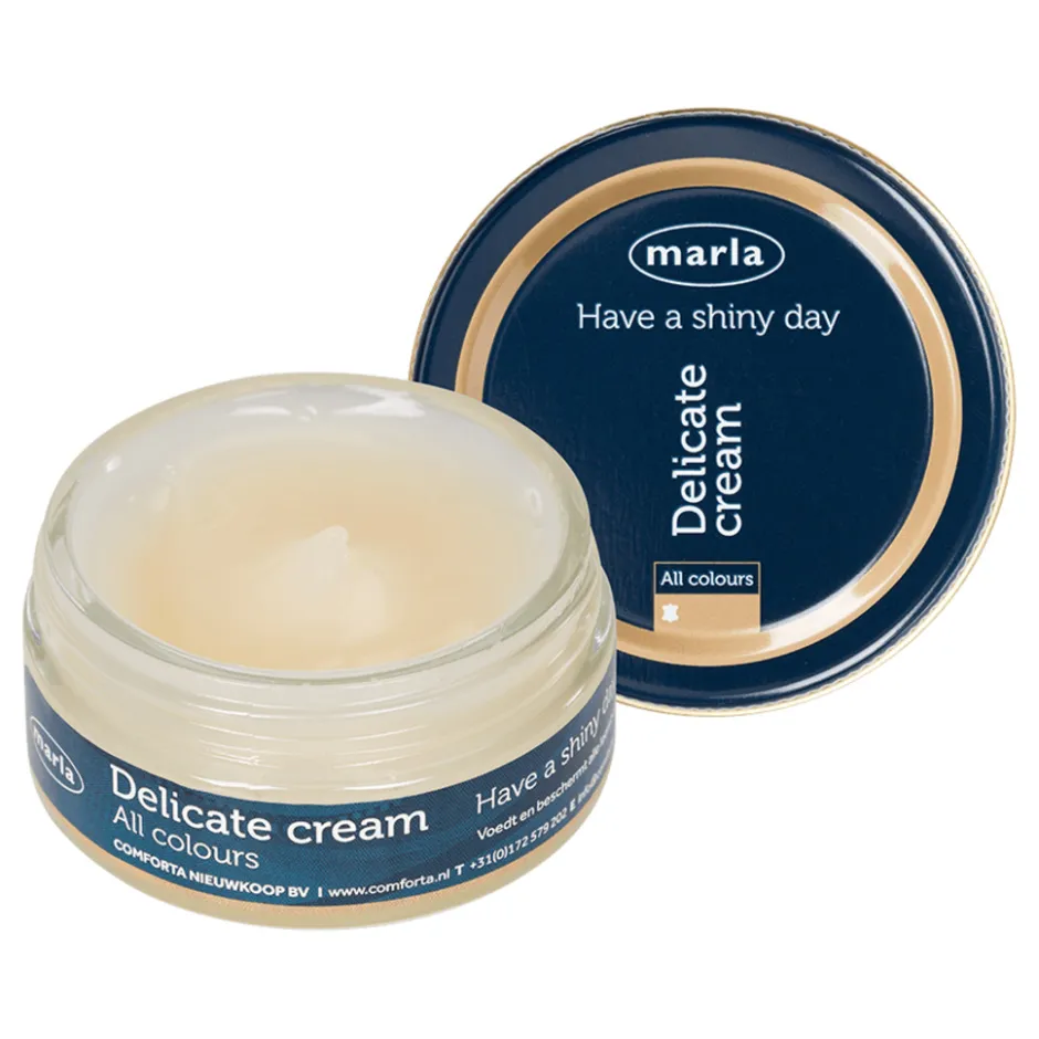 Marla Delicate cream Gladleer verzorging< Schoencrème