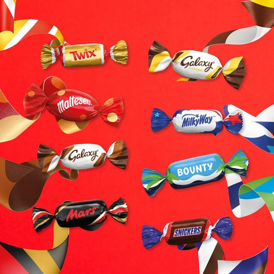 Celebrations Mars chocolade van Sinterklaas "Wie zoet is krijgt lekkers!"< Sinterklaassnoep