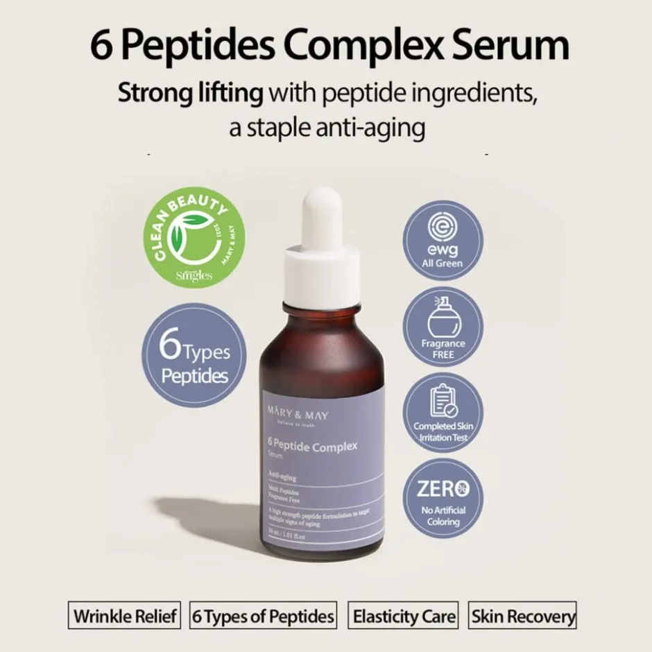 6 Peptide Complex Serum|Mary & May Online