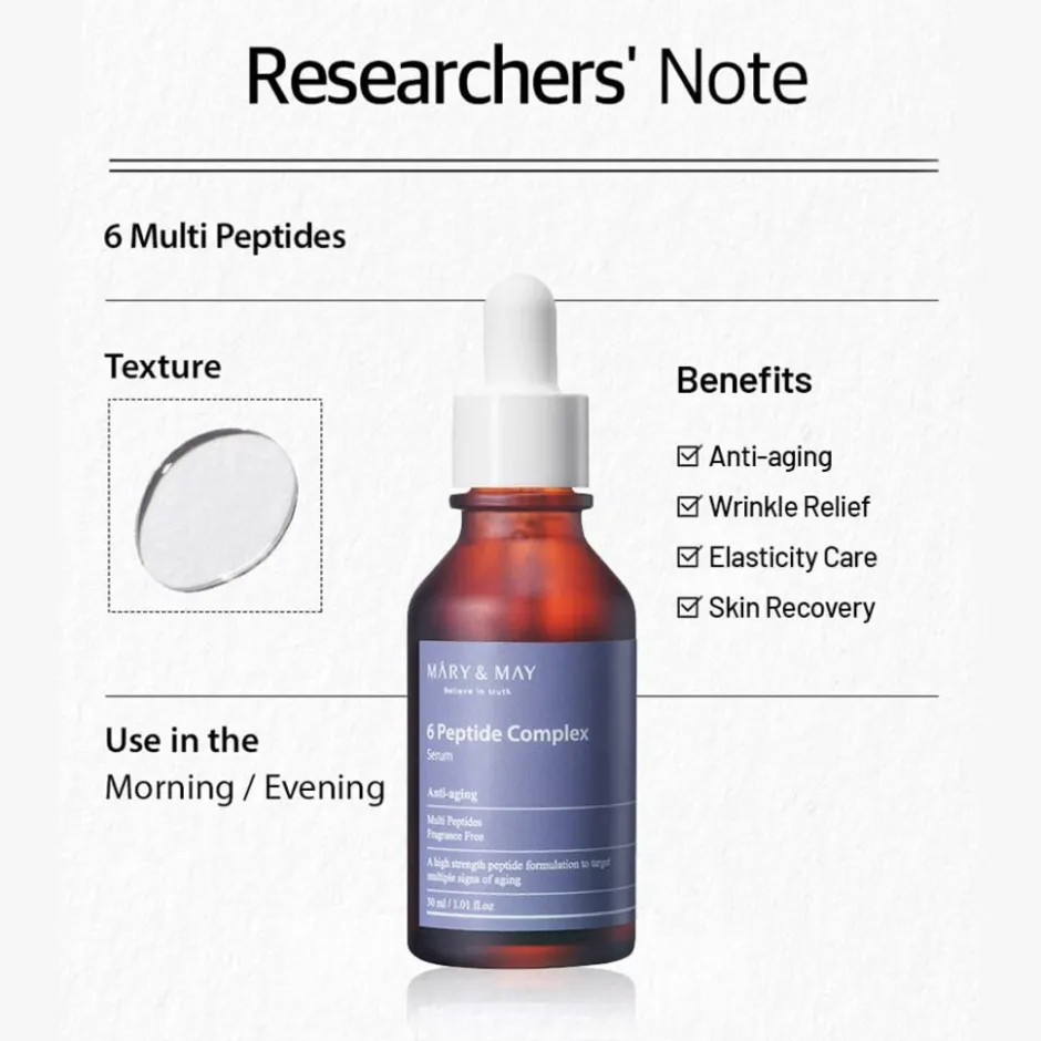 6 Peptide Complex Serum|Mary & May Online