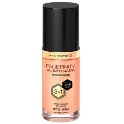 Facefinity All Day Flawless C64 Rose Gold Foundation|Max Factor Hot