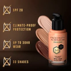 Facefinity All Day Flawless N77 Soft Honey Foundation|Max Factor Sale