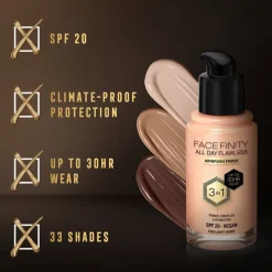 Facefinity All Day Flawless C40 Light Ivory Foundation|Max Factor