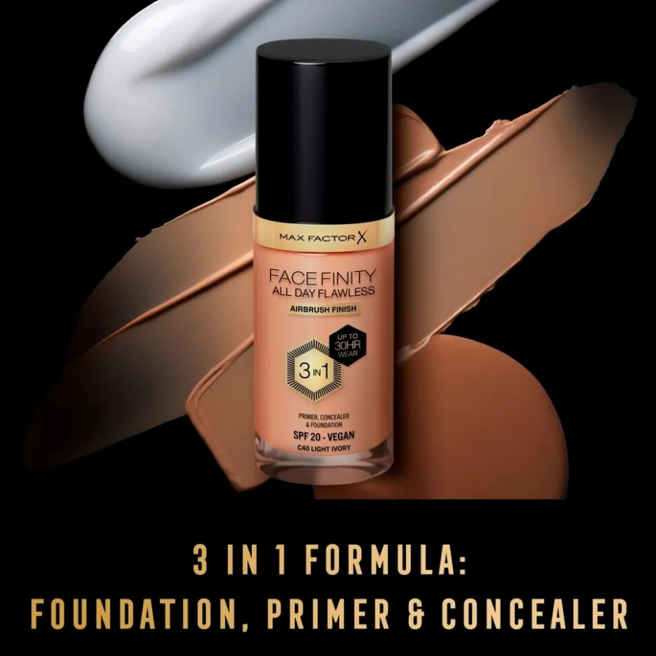 Facefinity All Day Flawless C40 Light Ivory Foundation|Max Factor