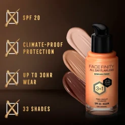 Max Factor Facefinity All Day Flawless C85 Caramel Foundation< Foundation