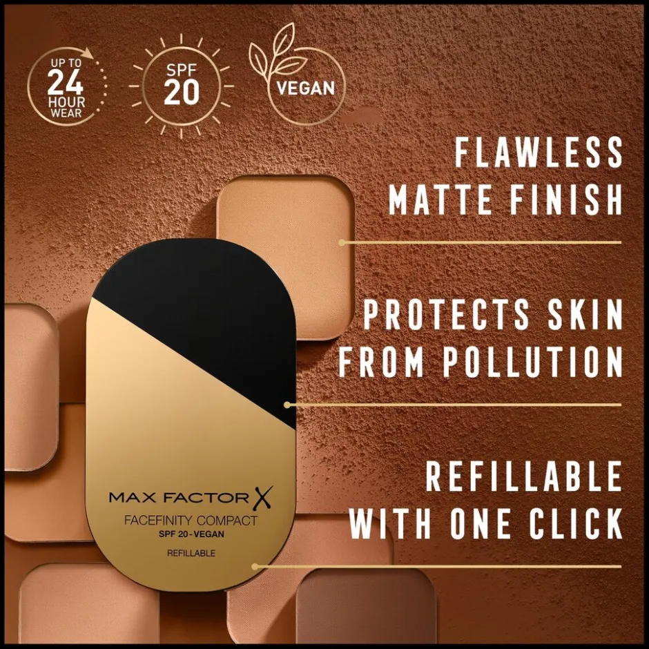 Facefinity Compact 003 Natural Rose Refill Foundation|Max Factor Best