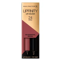 Lipfinity Lip Colour 350 Essential Brown 2-Step Longlasting Lipstick|Max Factor Sale