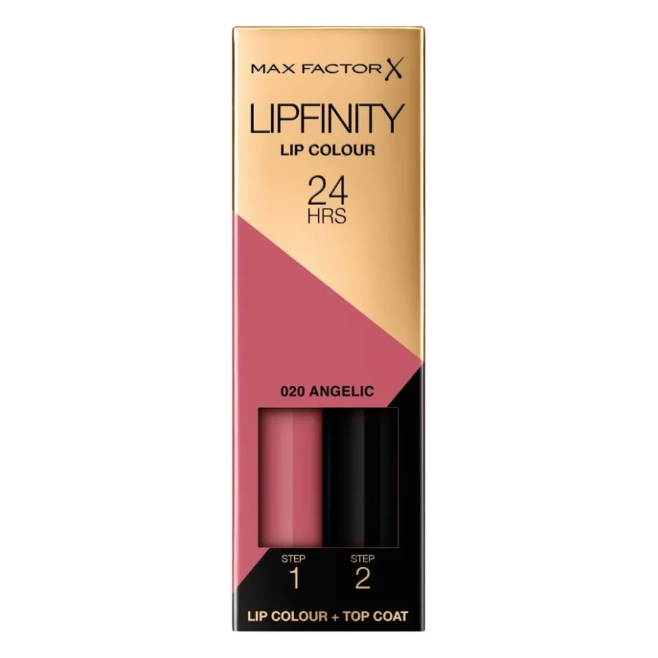 Max Factor Lipfinity Lip Colour 020 Angelic 2-Step Longlasting Lipstick< Lipmake-Up
