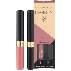 Max Factor Lipfinity Lip Colour 016 Glowing 2-Step Longlasting Lipstick< Lipmake-Up