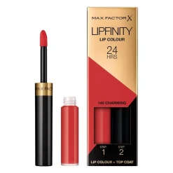 Lipfinity Lip Colour 140 Charming 2-Step Longlasting Lipstick|Max Factor Clearance
