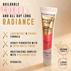 Miracle Pure 05 Delicate Pink Infused Cream Blush|Max Factor