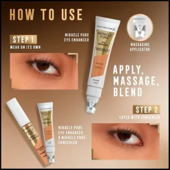 Miracle Pure Cream Concealer 03 Peach Eye Enhancer|Max Factor Best