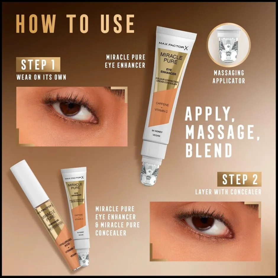 Miracle Pure Eye Enhancer 06 Maple Cream Concealer|Max Factor Clearance