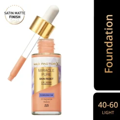 Max Factor Miracle Pure Skin Reset 40-60 Light 2-in-1 Serum Foundation< Foundation