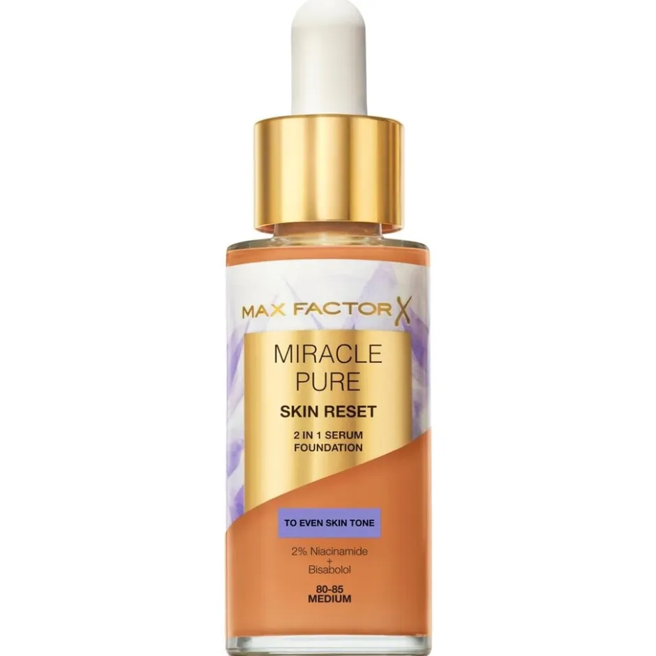 Miracle Pure Skin Reset 80-85 Medium 2-in-1 Serum Foundation|Max Factor