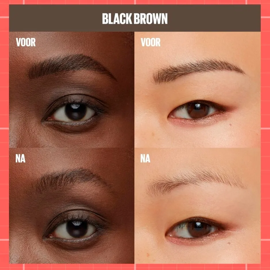 New York Build-A-Brow 262 Black Brown Wenkbrauwpotlood en -Gel|Maybelline Sale