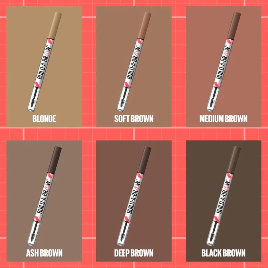 New York Build-A-Brow 262 Black Brown Wenkbrauwpotlood en -Gel|Maybelline Sale