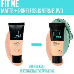 Maybelline New York Fit Me Matte & Poreless 104 Soft Ivory Foundation< Foundation