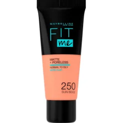Maybelline New York Fit Me Matte & Poreless 250 Sun Beige Foundation< Foundation