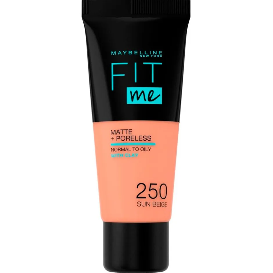 Maybelline New York Fit Me Matte & Poreless 250 Sun Beige Foundation< Foundation