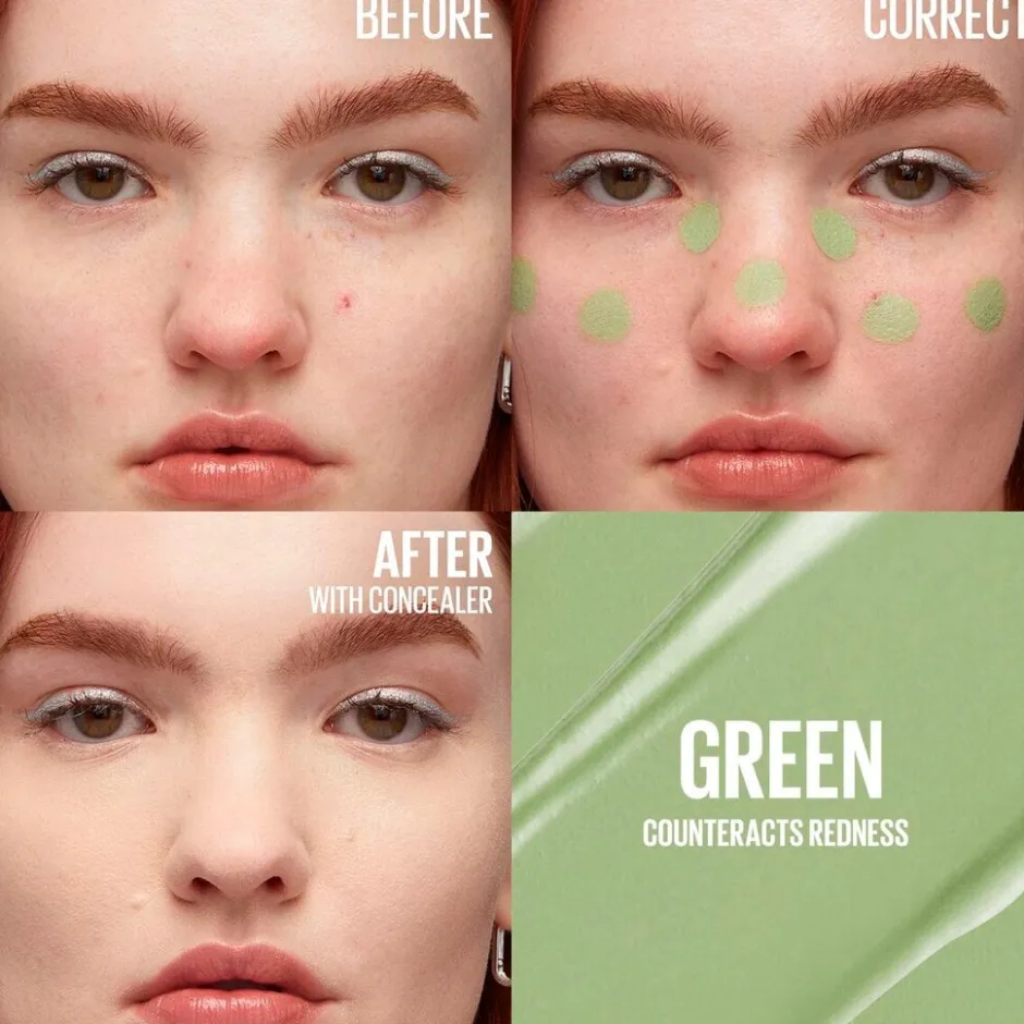 New York Instant Eraser Green Color Correcting Concealer|Maybelline Clearance