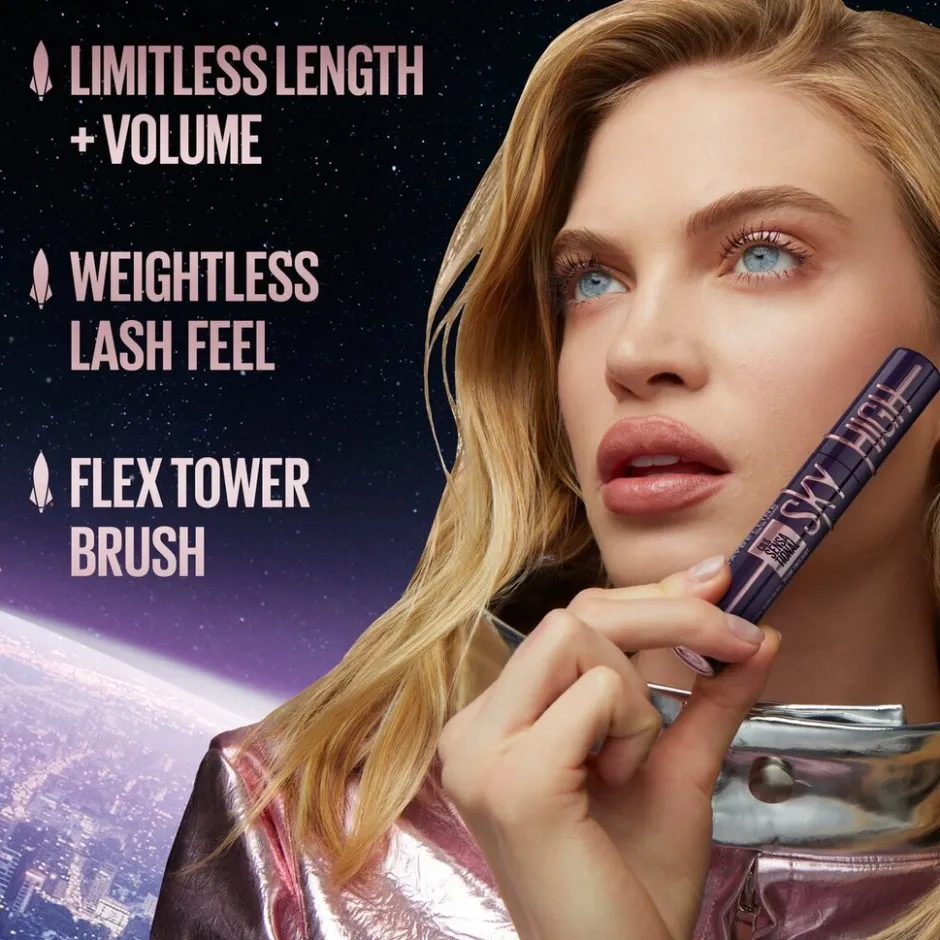 New York Lash Sensational Sky High Plum Twilight Mascara|Maybelline Hot