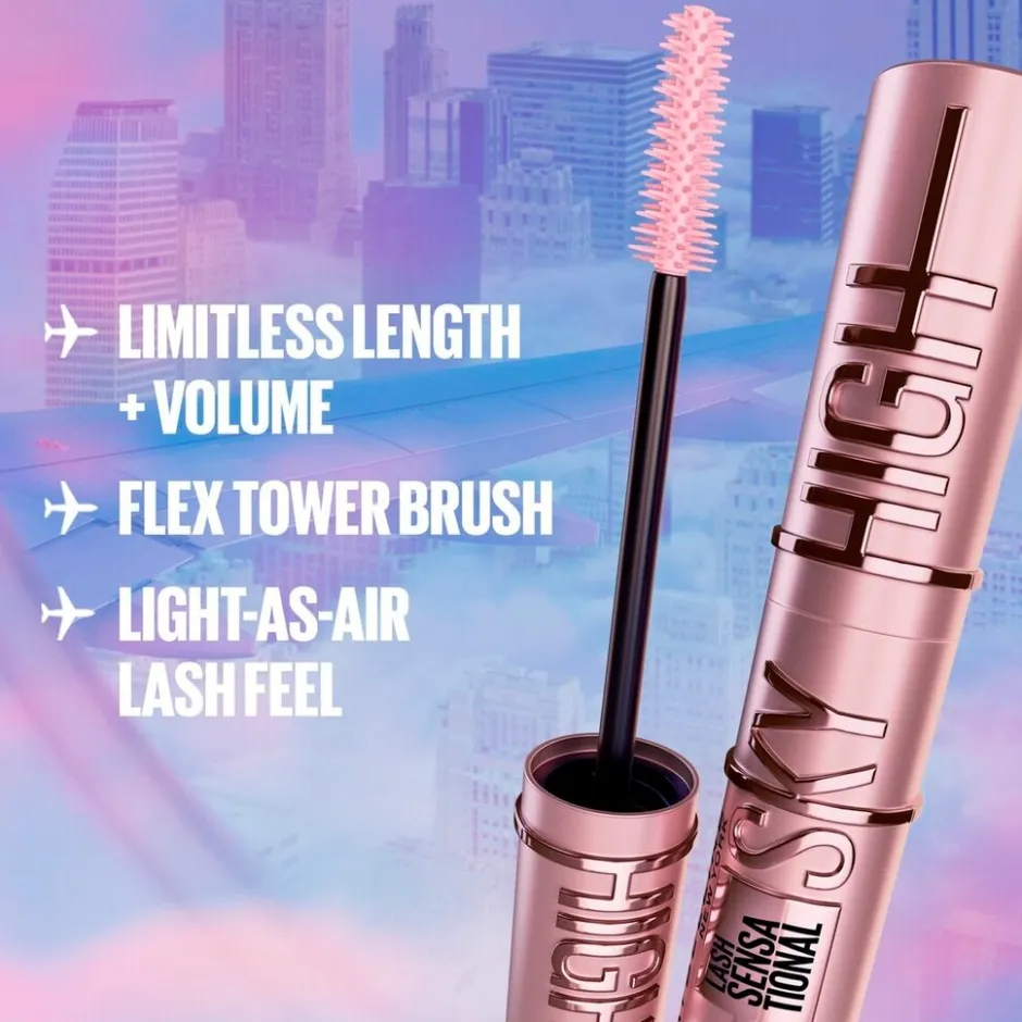 New York Lash Sensational Sky High Pink Air Mascara|Maybelline