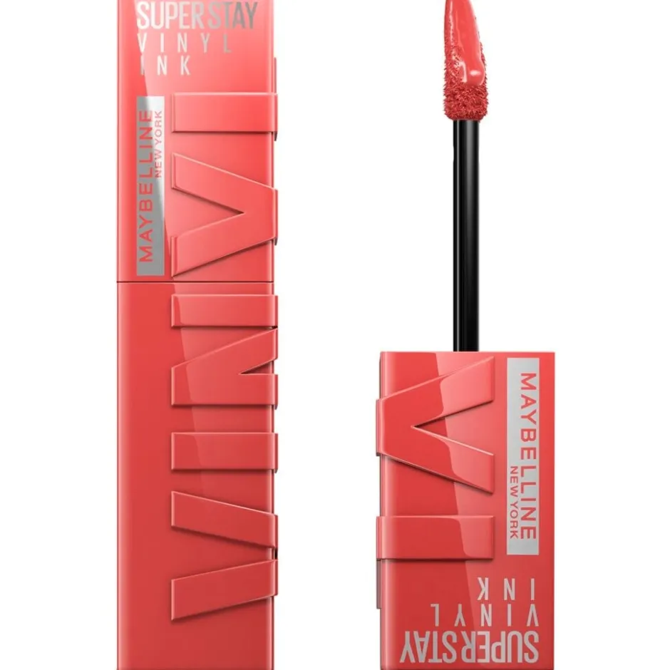 Maybelline New York SuperStay Vinyl Ink 15 Peachy Lipstick< Lipmake-Up