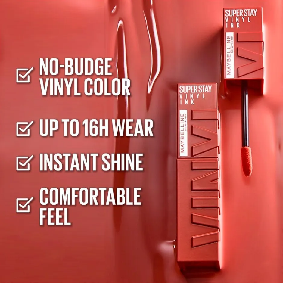 Maybelline New York Superstay Vinyl Ink 125 Keen Lipstick< Lipmake-Up