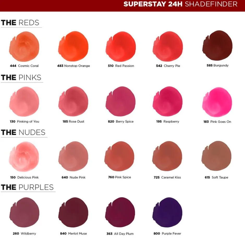 Maybelline New York Superstay 24h 185 Rose Dust Lipstick< Lipmake-Up