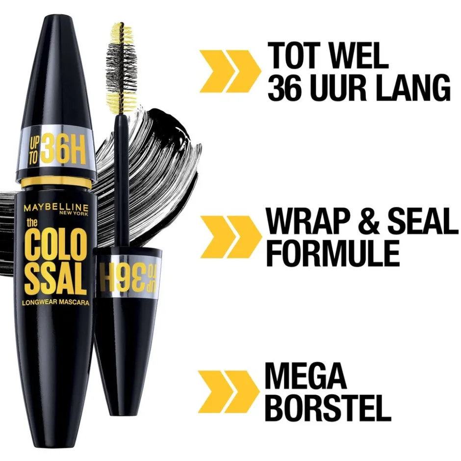 New York The Colossal 36H Longwear Waterproof Mascara|Maybelline Outlet