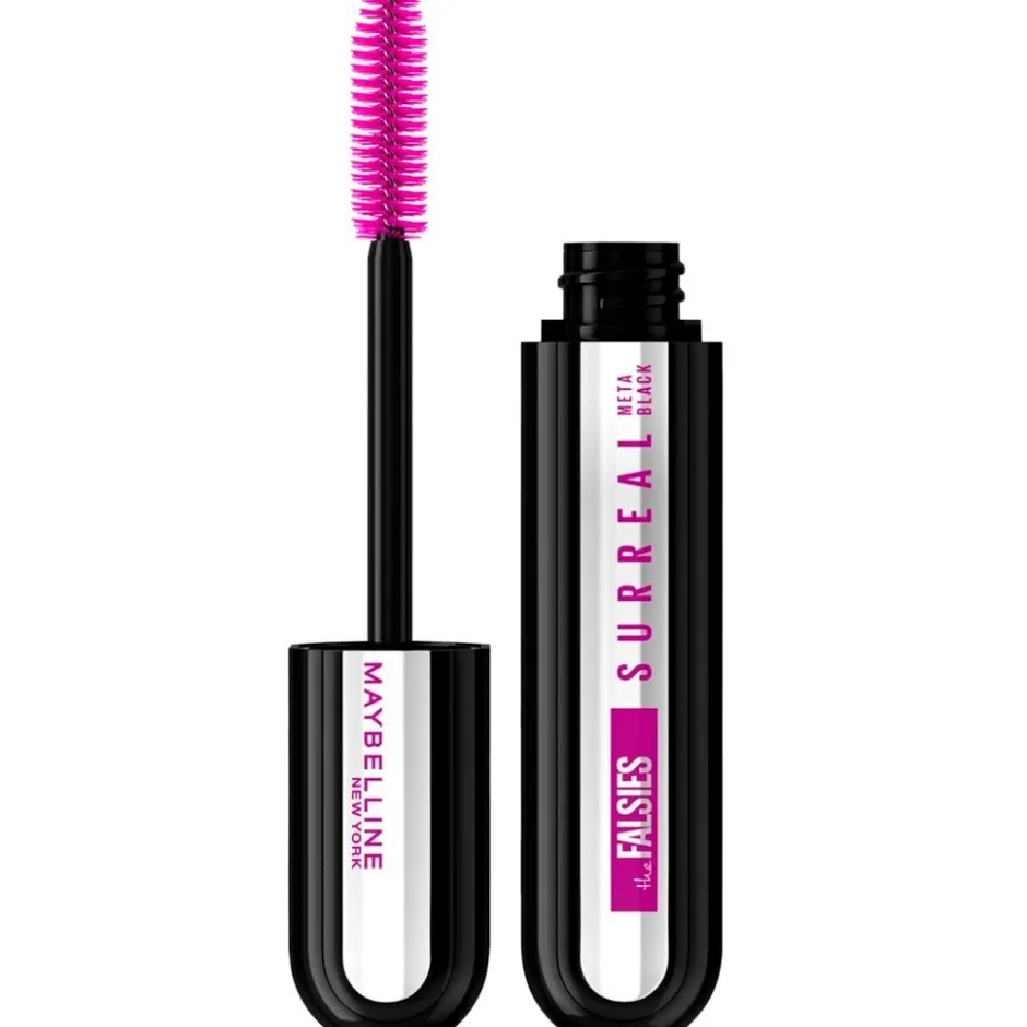 New York The Falsies Surreal Extensions Meta Black Mascara|Maybelline Hot