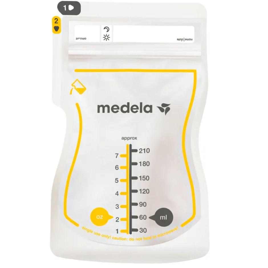 Moedermelkbewaarzakjes met Schenktuit|Medela Outlet