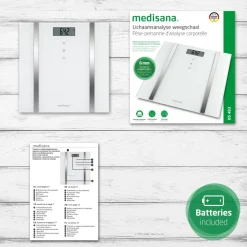 Medisana BS 483 Lichaamsanalyse weegschaal< Weegschaal