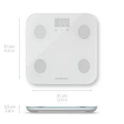 BS 600 Lichaamsanalyse weegschaal met WiFi en Bluetooth|Medisana Best