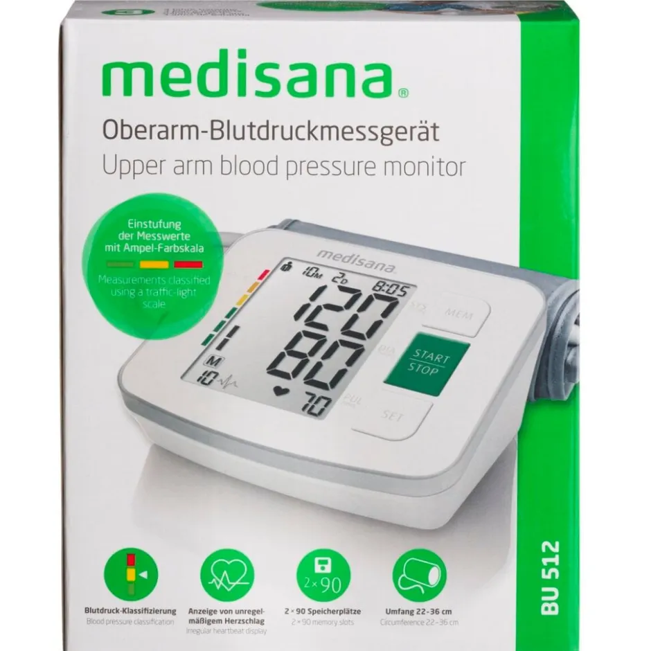 BU 512 Bovenarm Bloeddrukmeter|Medisana Outlet