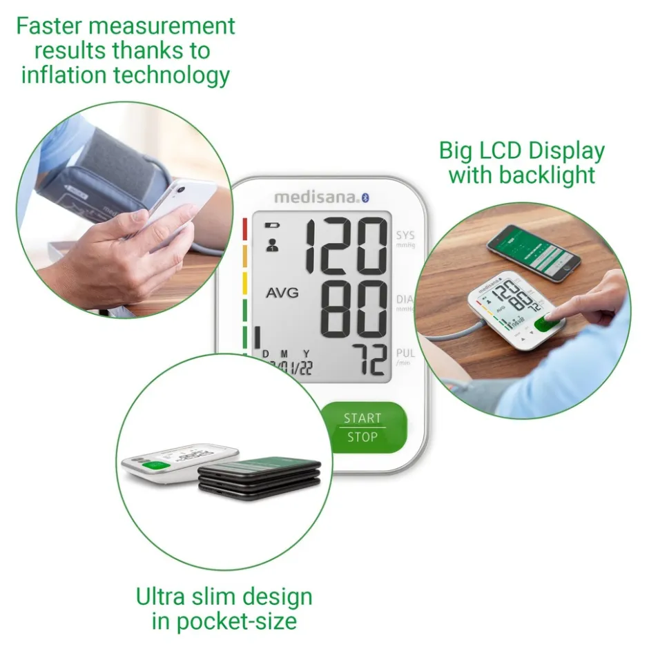 medisana BU 570 connect bovenarmbloeddrukmeter wit< Bloeddrukmeters