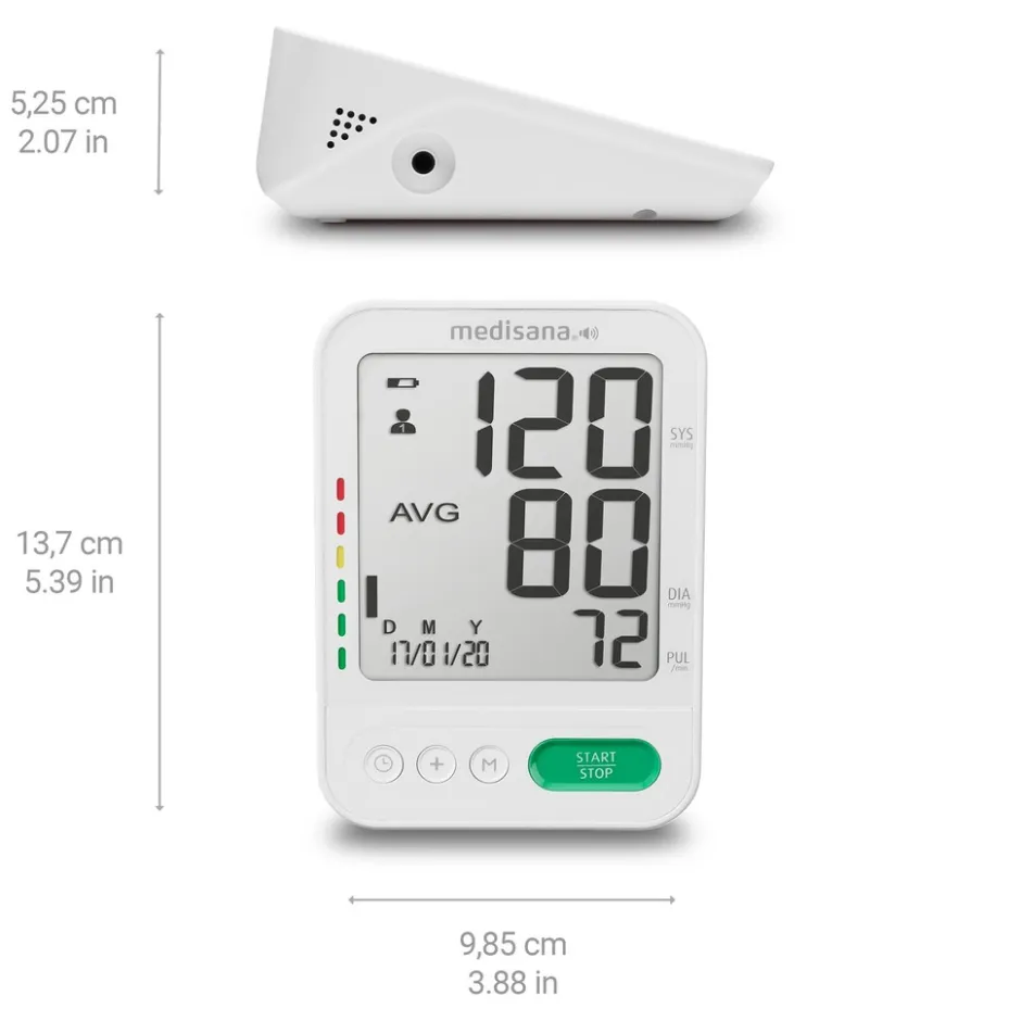 medisana BU 586 sprekende bovenarm bloeddrukmeter< Bloeddrukmeters