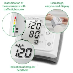 Medisana BW 320 Polsbloeddrukmeter< Bloeddrukmeters