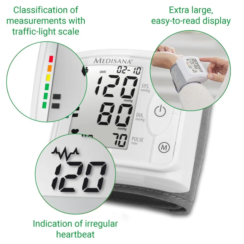 Medisana BW 320 Polsbloeddrukmeter< Bloeddrukmeters