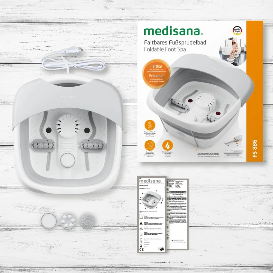Medisana FS 886 Opvouwbaar voetbubbelbad< Voetbad