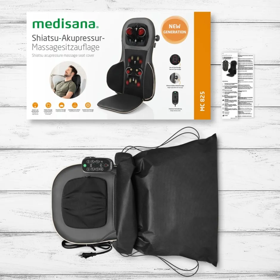 MC 825 Shiatsu-Acupressuur massagekussen|Medisana Hot