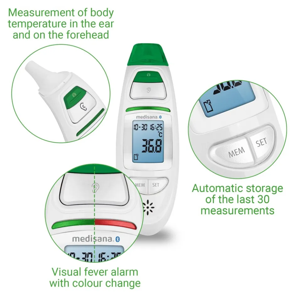 TM 750 Connect Multifunctionele infrarood thermometer|Medisana New