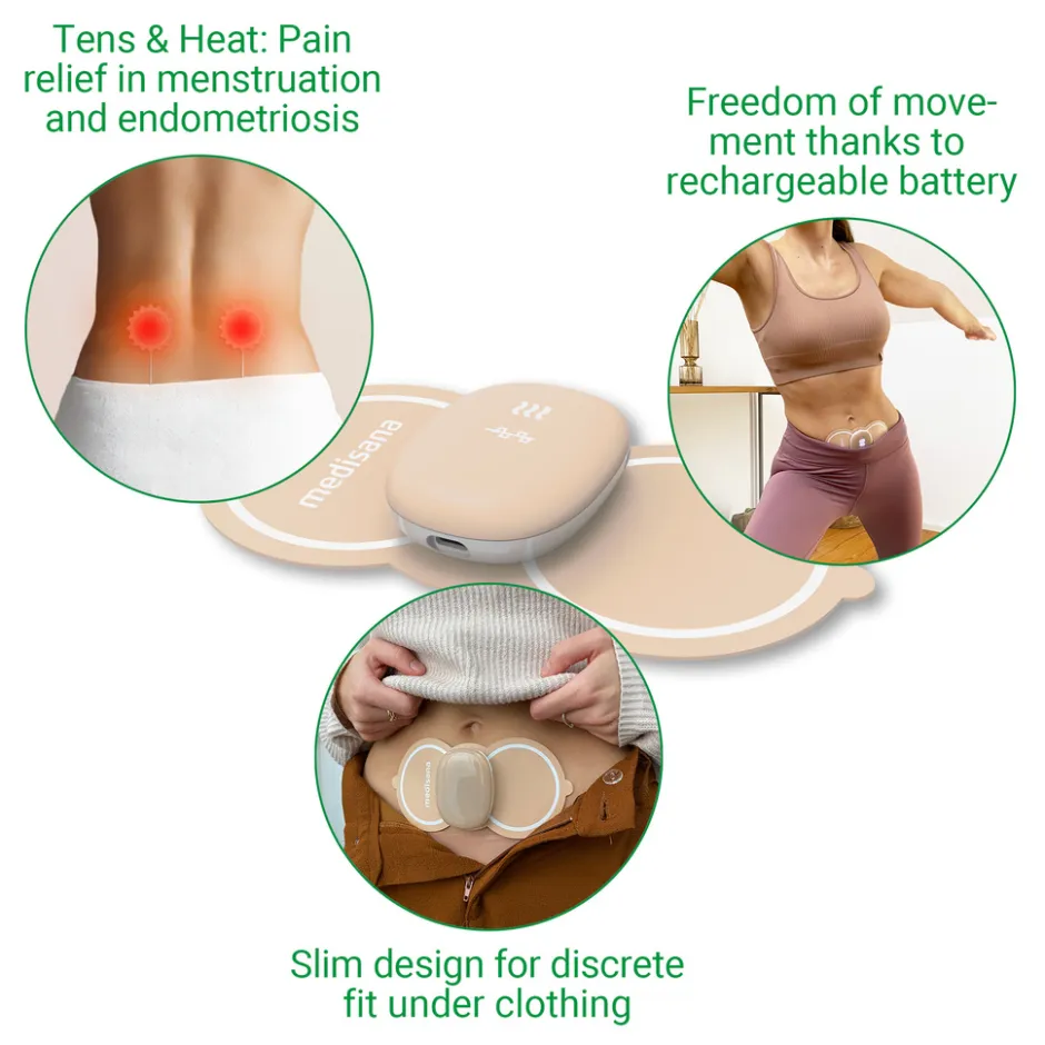 Medisana TT 250 Menstruatiepijn therapie, pijntherapie, endometriose< Licht- & Elektrodentherapie