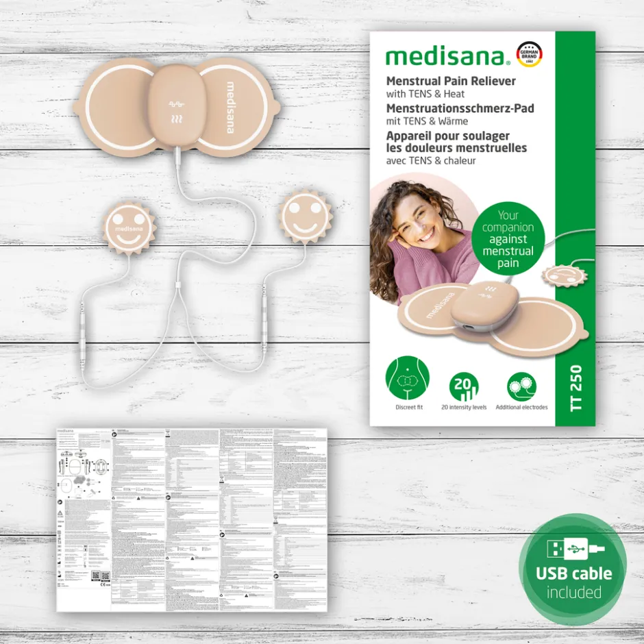 Medisana TT 250 Menstruatiepijn therapie, pijntherapie, endometriose< Licht- & Elektrodentherapie