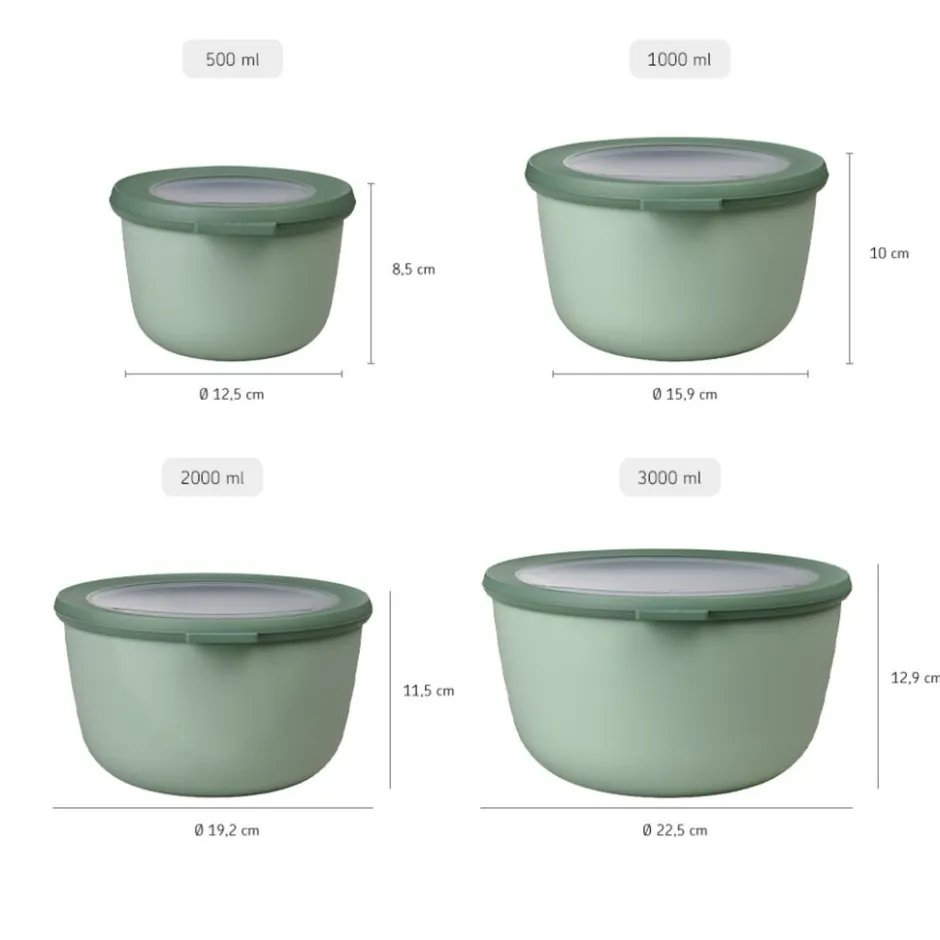 Mepal Cirqula Vershouddoos rond set< Keuken