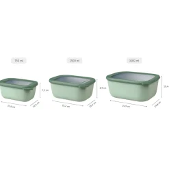 Mepal Cirqula Vershouddoos rechthoekig set< Keuken